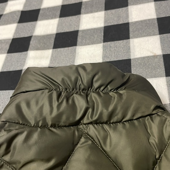 Eddie Bauer Premium Goose Down Quilted Puffer Vest Medium Zip Pockets Brown - Picture 15 of 16